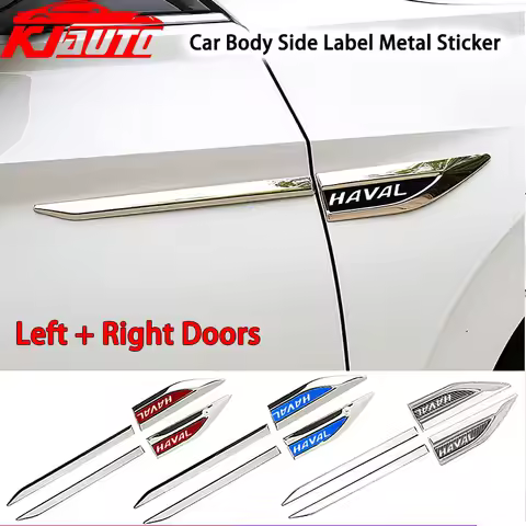 2pcs Car Badge Side Door Fender Stickers Metal Car Stickers For Haval Jolion H6 Dargo Pro F7 M6 Big 