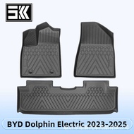 Suitable for D Dolphin Electric 2023-2025 TPE Foot Mat 3D All-Weather Material Floor Mat