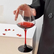 Romantic INS style black and red gradient wine glasses, European style red wine glasses, burgundy wi