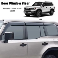 优质-For Toyota Prado LC250 2024 Window Visors Rain Guards Sun Shade Injection Molded High Quality