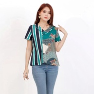 VASANTA Blouse Batik Wanita Lengan Pendek 342