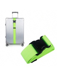 1 pieza Correa de equipaje ajustable para empaque, correas de hebilla de plástico para maletas de viaje