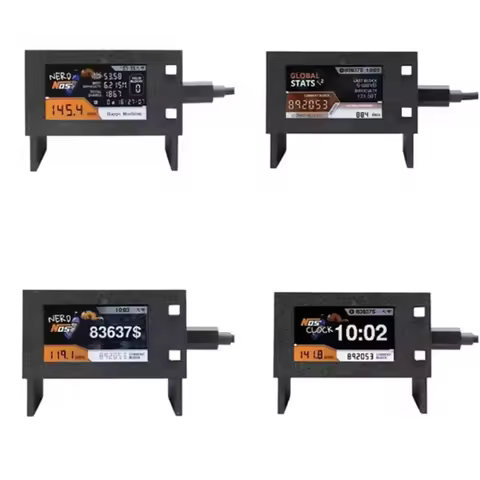 Bitcoin Miner Nerdnos 8W 120~260Gh/s The Best USB-C Powered Solo Mining BTC Crypto Minier Eco-Friend