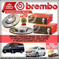 BREMBO PRIME PREMIUM Nissan Elgrand E51 (2004-2010) / E52 (2010~) Brake Disc Rotor REAR SET