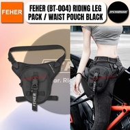 FEHER (BT-004) RIDING LEG BAG / WAIST POUCH / CROSSBODY BAG BLACK