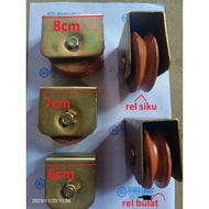 Iron fence door wheels 7 8 7cm 8cm fence wheels