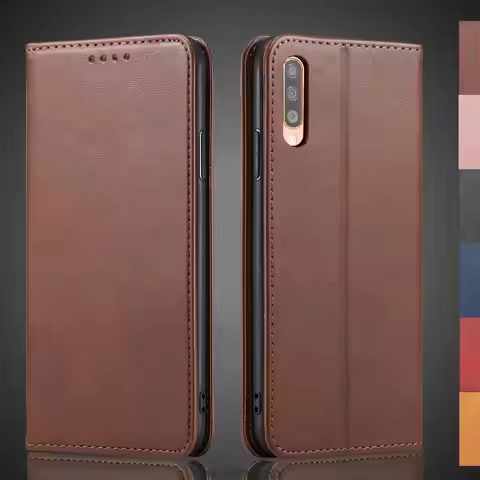 Magnetic attraction Leather Case for Samsung Galaxy A70 A 70 Holster Flip Cover Case Wallet Phone Ba