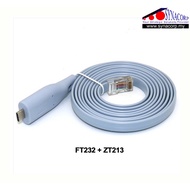 USB to Serial / RS232 Console Rollover Cable For Cisco Routers RJ45 FT232 + ZT213