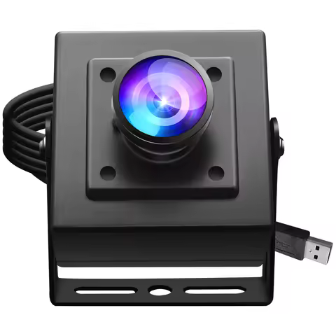 ELP 1200P 90fps Color Global Shutter Webcam With Wide Angle No Distortion Lens AR0234 UVC 2MP Mini P