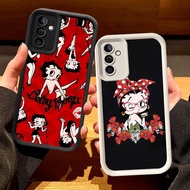 O-30 Betty Girl Boop Casing for Samsung Galaxy J2 J6 J4 J7 Prime Plus Pro Black and White