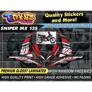 YAMAHA SNIPER MX 135 STOCK DECALS/STICKER