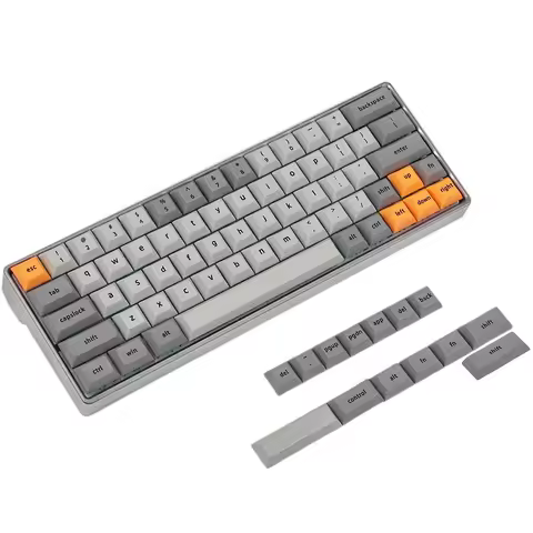 YMDK DSA Keycaps 64 68 65 Keycap Set Dye Sub Thick PBT Key Caps for Cherry MX Switches Minila Tada68