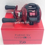 DAIWA FUEGO SV 103SHL CS baitcasting fishing reel (Left) (7.3:1)