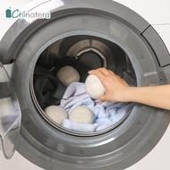 Chinatera ลูกบอลอบผ้าวูลสำหรับซักรีดแบบใช้ซ้ำได้,ลูกบอลซักผ้าบ้านซักผ้าขนแกะอุปกรณ์เสริมสำหรับเครื่องซักผ้า