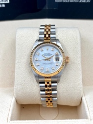 [SOLD OUT]二手 USED ROLEX 勞力士 DATEJUST 79173 貝殼面 鑽石字 2002年8月 保養證