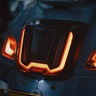 ไฟเลี้ยวแบบฟ้าผ่า Vespa 300gtv Gts ไฟย้อนแสงสีดำ 6 วัน อุปกรณ์ตกแต่งรถจักรยานยนต์แบบปรับแต่งได้ ไฟเล