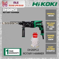 HIKOKI NEW DH26PC2 ROTARY HAMMERS DRILL SDS PLUS 26MM ORIGINAL HIKOKI HITACHI
