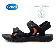 Scholl Mens Beach Sandals Fashion Plus Size：EU39-EU48 รองเท้าสกอลล์-ไบโอ เลสเตอร์ Lester รองเท้ารัดส้นผู้ชาย รองเท้าสุขภาพ Black รองรับอุ้งเท้า สำหรับภาวะเท้าแบน