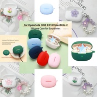 For SHOKZ OpenDots 2 /OpenFit Pro T010 / OPENFIT 2/ T910 Case flower Silicone with keychian EarPhone