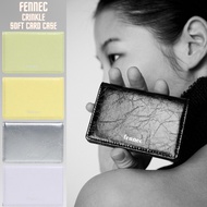 [FENNEC] 23 S/S CRINKLE SOFT CARD CASE /100% authentic / 5 COLORS CARD POCKET wallet / WOMEN CUTE KO