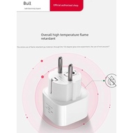 fast charging adapter extension socket Bull 2 foot turn three-pin three-hole plug travel converter r