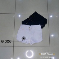 G006 GBJ JEANS Thailand GBJ Single Button Zipper High Waist Denim Shorts