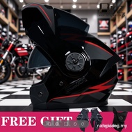 【In stock】Safety modular flip motorcycle helmet double lens built-in sun visor racing helmet UUKW ZF
