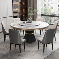 WK-6 Brilliant Craftsman Dining Table Marble Dining Tables and Chairs Set Modern Minimalist Stone Plate Dining Table wit