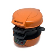 Orange Multifunctional Hamburger Maker Bread Machine Home Breakfast Machine Toasting Electric Pancak
