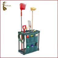 [kokiya] Garden Tool Organizer Holds Yard Tools Shelf Garden Tool Rack for Rake Broom Shovel Yard Sh