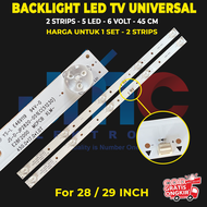 Backlight TV UNIVERSAL UNTUK 28 Inch atau 29 inch 5k 5led/strip 6v