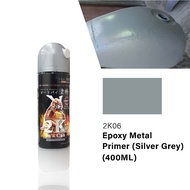 Samurai Spray Paint 2K Epoxy Metal Primer Silver Grey 2K06 (400ml)