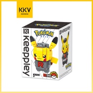 KKV - QMAN Keepley Pokemon Block Toy, Lego Pikachu Team Rocket / Aqua / Galactic / Flare