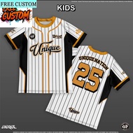 【Free Custom Name & Number】Unique Nation Printed Design Jersey Kasual Simple Kain Microfiber