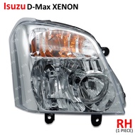 โคมไฟหน้า ไฟหน้า สีใสส้ม สำหรับ Isuzu D-Max Hi-LanderV-Cross ปี 2003-2006