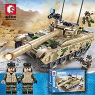Senbao Building Blocks VT-4 Main Battle Tank Educational Assembling Building Blocks Ornaments Childr