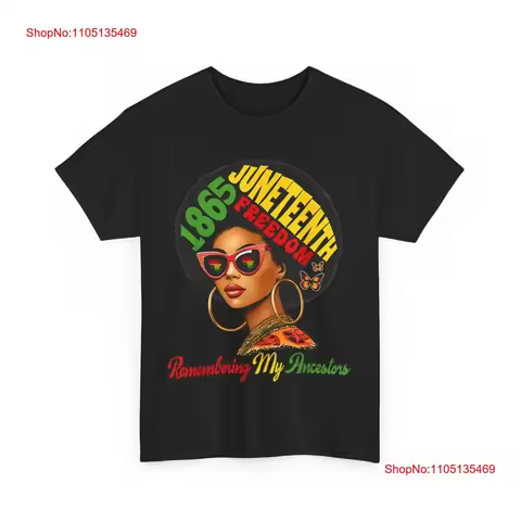 Juneteenth 1865 T Shirt June 19th Remembering My Ancestors vintage Washed streetwear Comfortable Cas