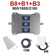 4G 5G เครื่องขยายสัญญาณมือถือ Tri-band 700Mhz 900Mhz 1800Mhz Mobile Signal Booster Repeater เพิ่มสัญ