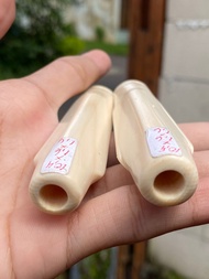 pipa gg asli lokal panjang 10cm model kombinasi bulat bahan merah bening