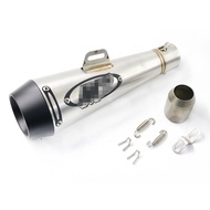 M4 Series Slip-On Exhaust Muffler steel Material For SUZUKI GSXR750 RC390 TMAX530 XMAX300 CBR500 Sil