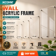 A4 A3 WALL ACRYLIC FRAME Acrylic Photo Frame Acrylic Display Stand Certificate Document Frame