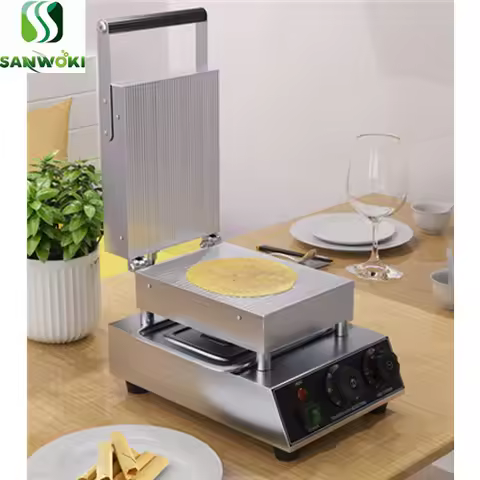 Commercial Crispy ice cream cone maker Ice Cream Waffle Cone Machine wafer biscuit machine automatic