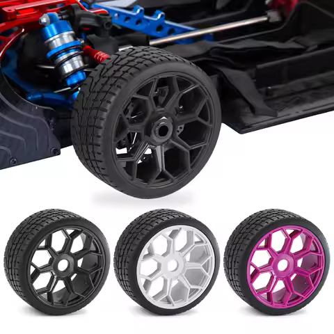 17mm Hex Wheel & Tire Set for 1/7 Infraction/Limitless 6S BLX, 1/8 Typhon 6S BLX, 4pcs 101mm Rubber 