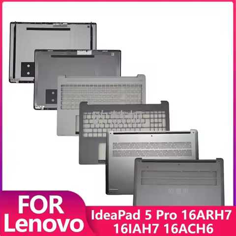 T New for Lenovo IdeaPad 5 Pro 16ARH7 16IAH7 16ACH6 Laptop LCD Back Cover Palmrest Upper Cover Botto