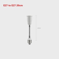 20CM 30CM E26/E27 Light Socket Extender Adapter E26 to E26 Socket Extender Bendable Flexible Adjusta