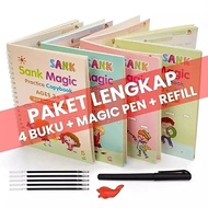 SANK Magic Practice Book 1 SET CONTAINS 4 BOOKS + PEN Educational Toys Magic Book