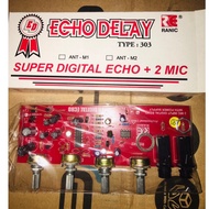 Super Digital Echo delay plus 2 mic