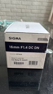 Sigma 16mm F1.4 DC DN 鏡頭 Lens for Song  E Monut