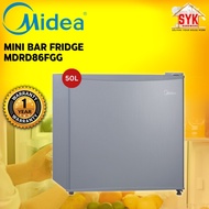 SYK Midea MDRD86FGG Mini Bar Fridge 1 Door Mini Fridge Home Kitchen Appliances Peti Sejuk Dapur Kecil 50L