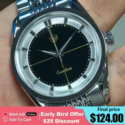 Watchdives WD1954 Arctic Classic 36mm Watch VH31Sweep Second Movement 316L Stainless Steel Watches S